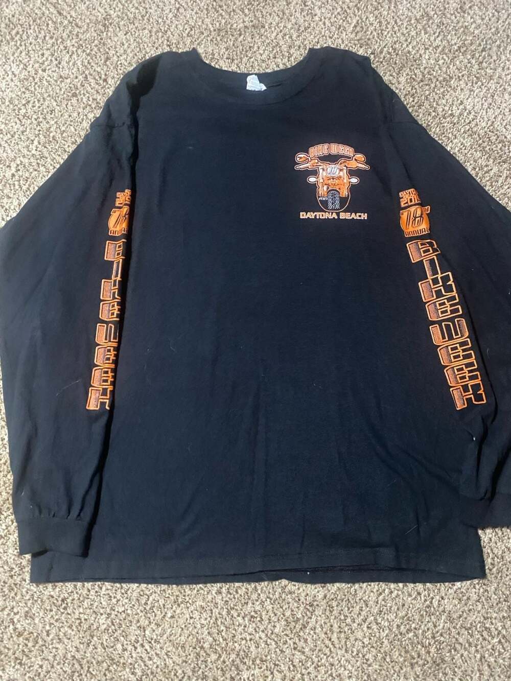 2019 Daytona Beach 78th Annual Bike Week Long Sleeve Graphic T-Shirt